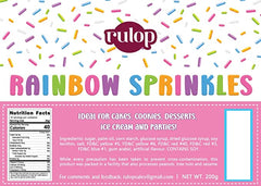 Rainbow sprinkles - Up to 1kg