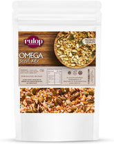 Rulop Omega Seed Mix 1kg - for Bread Making, & Baking - Raw, Natural & Vegan, with Sesame, Sunflower, Pumpkin, Brown Linseed & Golden Linseed