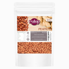 Rulop Red Skin Peanuts 1kg - Unroasted, Unsalted Red Crunchy Peanuts - Vegan and