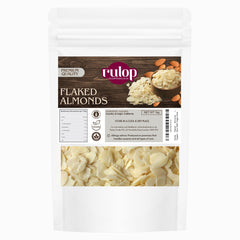 Rulop Flaked Almonds 1kg - 100% Natural Raw Sliced Blanched Almond Flakes 1 kg