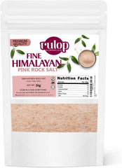 Rulop Himalayan Pink Fine Salt 200g, Vegan Himalayan Rock Salt, 100% Natural