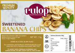 Rulop Sweetened Banana Chips, Vegan Snack | Irresistibly Crunchy and Naturally S