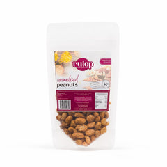 Rulop Caramelised Peanuts - 160g – Premium Glazed Peanuts – Sweet Crunchy Snack – Vegetarian & Kosher – Resealable Pouches