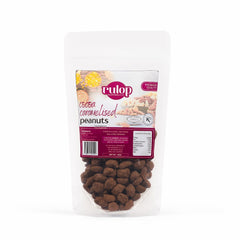 Rulop Coco Caramelised Peanuts - 160g – Premium Coco Glazed Peanuts – Sweet Crunchy Snack – Vegetarian & Kosher – Resealable Pouches