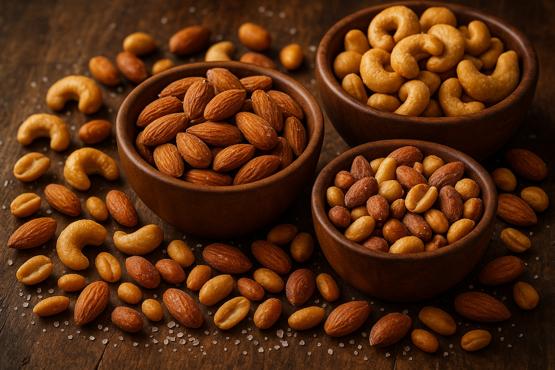 Roasted & Salted, and Caramelised Nuts