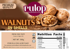 Rulop Walnuts in Shells 500g, Chilian Walnuts, Vegan and 100% Natural