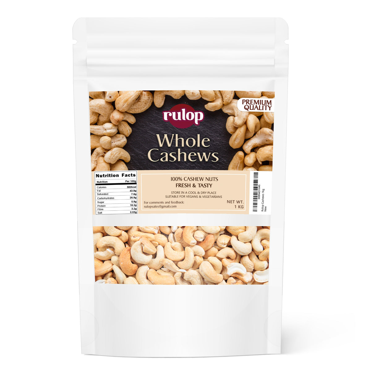Rulop Raw Cashew Nuts 1kg