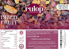 Rulop Vegan Luxury Dried Fruit Mix for Healthy Snacking - 1kg Assortment